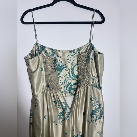 Reformation Cream and Green Floral Maxi Dress - Picture 10 of 12